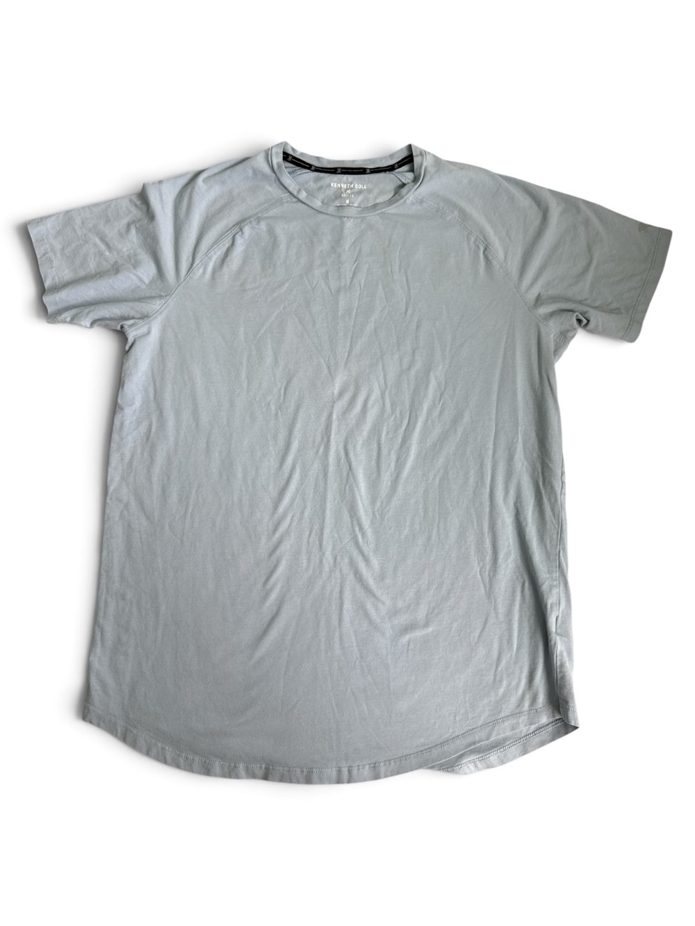 Men’s Kenneth Cole Active Light Blue Short Sleeve Shirt – Size M